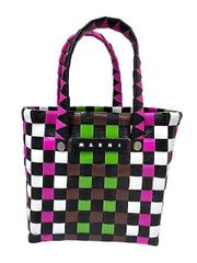 【中古】マルニ MARNI バッグ かごバッグ 編みバッグ マルチカラー レディース M00178 M00IW 0M340＿s13＿セルモアから出品＿s-0865-r13