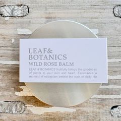 松山油脂 リーフ＆ボタニクス バーム ボディクリーム ワイルドローズ 4954540158454ローズ 保湿 LEAF&BOTANICS