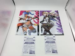 【TAKA182-24】△SEGA セガ『PHANTASY STAR ONLINE 2 NEW GENESIS』ファンタシースター ニュージェネシス PSO2 NGS セガラッキーくじ F賞 クリアファイルのみ 2枚セット　アイナ＆マノン