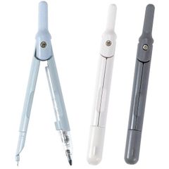 1個 コンパス スリミニコンパス CP237BK ブラック CP237WH ホワイト CP237BL ブルーグレー クツワ 2026年9月 コンパクト 文房具 シンプル 無地