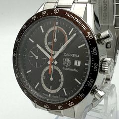 TAG HEUER タグホイヤー 腕時計 CV2013 ニューカレラ クロノグラフ AT 自動巻 メンズ ブラウン