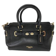 COACH/コーチ/F37635/2wayレザーバッグ/スワッガー/ブラック/レディース/FE0639
