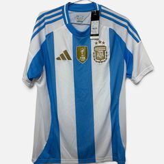 【新品タグ付】アルゼンチン代表 2024 ホーム コパ・アメリカ優勝モデル 王者パッチ 半袖 adidas IP8409 タグ表記J XL（日本XL）