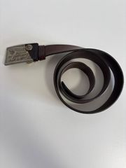 DIESEL ディーゼル　レザーベルト メタルバックル ブラウン