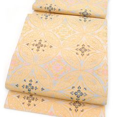 京都西陣 華翔苑 袋帯 ふくろ帯 正絹 唐織 花七宝 新品 未使用 仕立て済み フォーマル 訪問着 付下げ 色無地 結婚式 パーティー 着物 袷 単衣 ハジックガード加工済み 撥水加工 送料無料 袋帯 g644