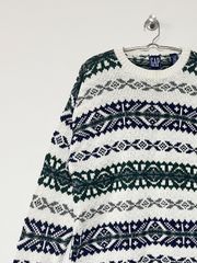 【GAP】90s ノルディックニット XL オールドギャップ セーター オールドギャップ OLDGAP ビックサイズ 古着