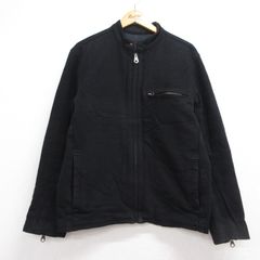 L/古着 ギャップ GAP 長袖 ジャケット メンズ キルティング シングルライダース ウール ブラック 26oct02