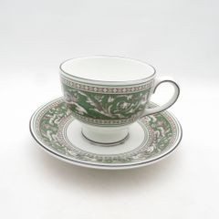 未使用 WEDGWOOD ウェッジウッド フロレンティーン ヴェルデ カップ＆ソーサー ティー 紅茶 コーヒー 珈琲 リー SO4867A3 