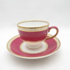 WEDGWOOD ウェッジウッド ユーランダーパウダー ルビー カップ＆ソーサー ティー コーヒ リー SO4846A2 