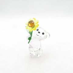 未使用 SWAROVSKI スワロフスキー クリスベア Especially for You フィギュリン クリスタル 置物 スター クマ ひまわり SM6300F1 
