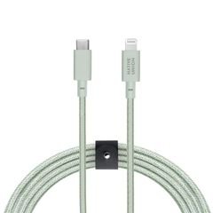 【新品】 NATIVE UNION [ネイティブユニオン] Belt Cable USB-C to ライトニング データ同期 急速充電ケーブル [MFi認証] iPhone/iPad対応 (3メートル)(Sage) 1