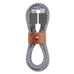 【新品】 NATIVE UNION [ネイティブユニオン] BELT Cable USB-C to ライトニング データ同期 急速充電ケーブル [MFi認証] iPhone/iPad対応 (1.2m)(Zebra) 1