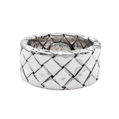 BOTTEGAVENETA ボッテガヴェネタ リング イントレチャート 指輪 SV925 8.5号 シルバー ユニセックス 【中古】