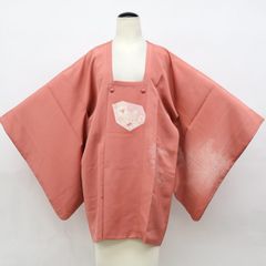 【京松】道行コート 花 着物 正絹 美品 身丈約84.5cm 裄丈約65cm kyo8z10-1794