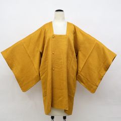 【京松】道行コート 地紋入り 着物 正絹 美品 身丈約95cm 裄丈約67cm kyo8z10-1796