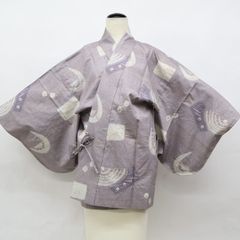 【京松】道中着 絞り 着物 正絹 美品 身丈約78cm 裄丈約66.5cm kyo8z10-1799