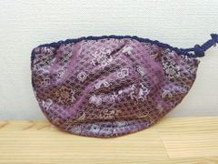 【逢絢亭・新品】茶道具 仕覆 天目仕覆 正絹 紫色 三雲屋緞子 日本製