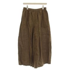 ジャーナルスタンダード JOURNAL STANDARD リネンタックキュロット パンツ 茶色 ブラウン 無地 ロング丈 /LP