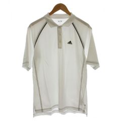 アディダス adidas テーラーメイド ポロシャツ M 白 ホワイト 無地 半袖 /LP