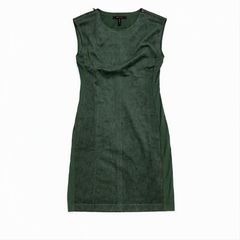 BCBGMAXAZRIA ビーシービー ミニワンピ XS 深緑 ジップ