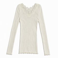 LOWRYS FARM ローリーズファーム レースネック 長袖 M