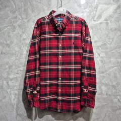 ポロラルフローレン CHECK シャツ レッド