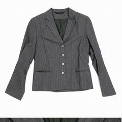 LAURA ASHLEY ローラアシュレイ グレーストライプ ジャケット 11