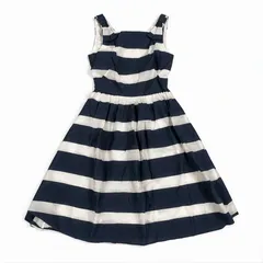 kate spade ケイトスペード ネイビーボーダー ひざ丈ワンピ