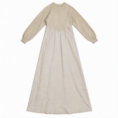 FRAY I.D フレイアイディー アイボリー ニット切替ロングワンピ F