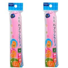 【 2個セット 】 くりたん ハブラシケース ピンク エビス 歯ブラシケース 歯ブラシカバー 歯ブラシキャップ キャップ 日本製 おしゃれ かわいい 携帯用 子供用 はぶらし 歯ブラシ入れ 大人 こども ハブラシ カバー ケース 歯ブラシ入れ