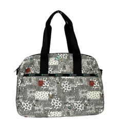 LESPORTSAC(レスポートサック) ボストンバッグ美品  ライトグレー×黒×マルチ スヌーピー/70YEARS/本体ロックなし/PEANUTSコラボ