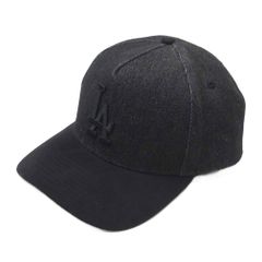 ニューエラ NEW ERA ロサンゼルス ドジャース LA ブラックデニム スエードバイザー キャップ スナップバック 9FORTY A-Frame MLB Denim 2-Tone 黒