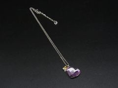 ■美品■ SWAROVSKI スワロフスキー ハート バタフライ ネックレス ペンダント アクセサリー レディース シルバー系 DQ2056