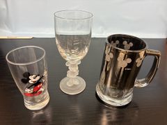 ディズニー ミッキーマウス グラス等3点セット ne1009-8