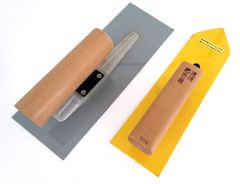 016【左官鏝】東京西勘　プラスチック鏝240mm　2丁セット