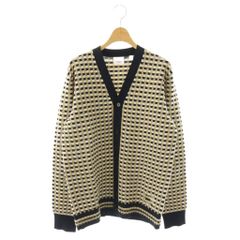 バーバリー BURBERRY 23SS カーディガン Vネック XS 黒 ブラック ベージュ 8072509 /AQ ■OS