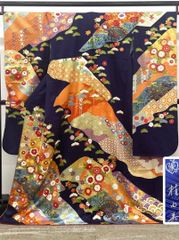 振袖 金駒 金彩 紋意匠 身丈162cm 撥水加工済 MO3972 - メルカリ