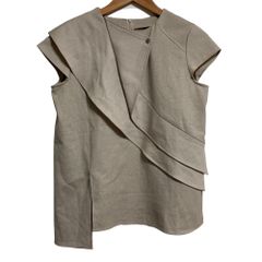 UNITED TOKYO ユナイテッドトウキョウ スネイルシェイプリネンライクブラウス 141301002 サイズF ベージュ レディース 春 夏 中古 古着 USED 美品