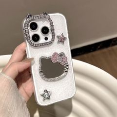 4色からお選び　スマホケース かわいい　ネコ柄　iPhone17可愛い 落下防止 iPhone12　iPhone13 iPhone14 iPhone15　 iPhone16　キラキラ