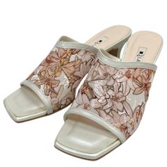 26SS DIANA ダイアナ 絵画シリーズ アルフォンス ミュシャ ミュール サンダル サイズS ピンク レディース 春 夏 中古 古着 USED 良品