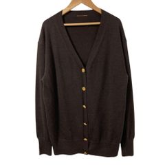 美品　LEONARD レオナール カンカン　ストレッチ　カーディガン　L LEONARD SPORT レオナール スポーツ カンカンストレッチ 総柄 ニット