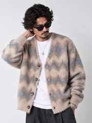 PENDLETON ペンドルトン カーディガン モヘア混 シャギー ニット カーディガン ダブルジャガード ネイティブ柄 6575-6017