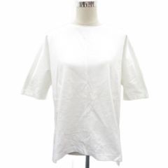 セオリーリュクス theory luxe カットソー 38 オフホワイト 無地 ラウンドネック 半袖 /HO19 ■GY99
