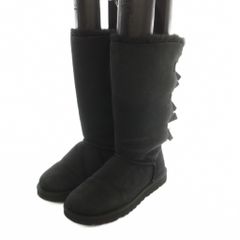 아그 오스트레일리아 UGG 오스트레일리아 BAILEY BOW TALL 미들부츠 리본 US7 24.0cm 블랙 블랙 1007308 MI ■OS