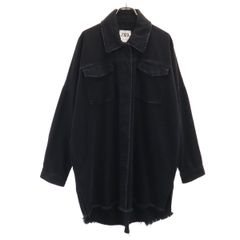 ZARA ザラ 長袖 デニムシャツ S ブラック レディース 古着