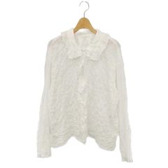 ジャーナルスタンダード ラックス JOURNAL STANDARD LUXE 26SS シャーリングローン ブラウス シャツ 長袖 ホワイト /ES ■OS