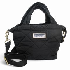 マークジェイコブス MARC JACOBS キルティング ナイロン ミニ トップ ジップ トートバッグ M0016681 ブラック 