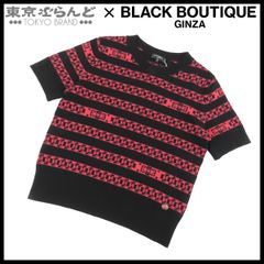 シャネル CHANEL 半袖 ニット P56112K07327 ブラック 黒xピンク