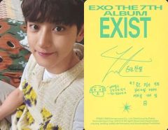 【中古】コレクションカード(男性) EXO/チャニョル(CHANYEOL)/裏面黄・印刷サイン入り/CD「THE 7TH ALBUM EXIST(Photo Book Ver)」(O Ver.)封入特典フォトカード