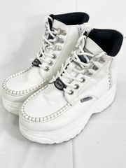 YOSUKE ヨースケ レースアップ 厚底 スニーカー ブーツ size22.5/ホワイト ◇■レディース